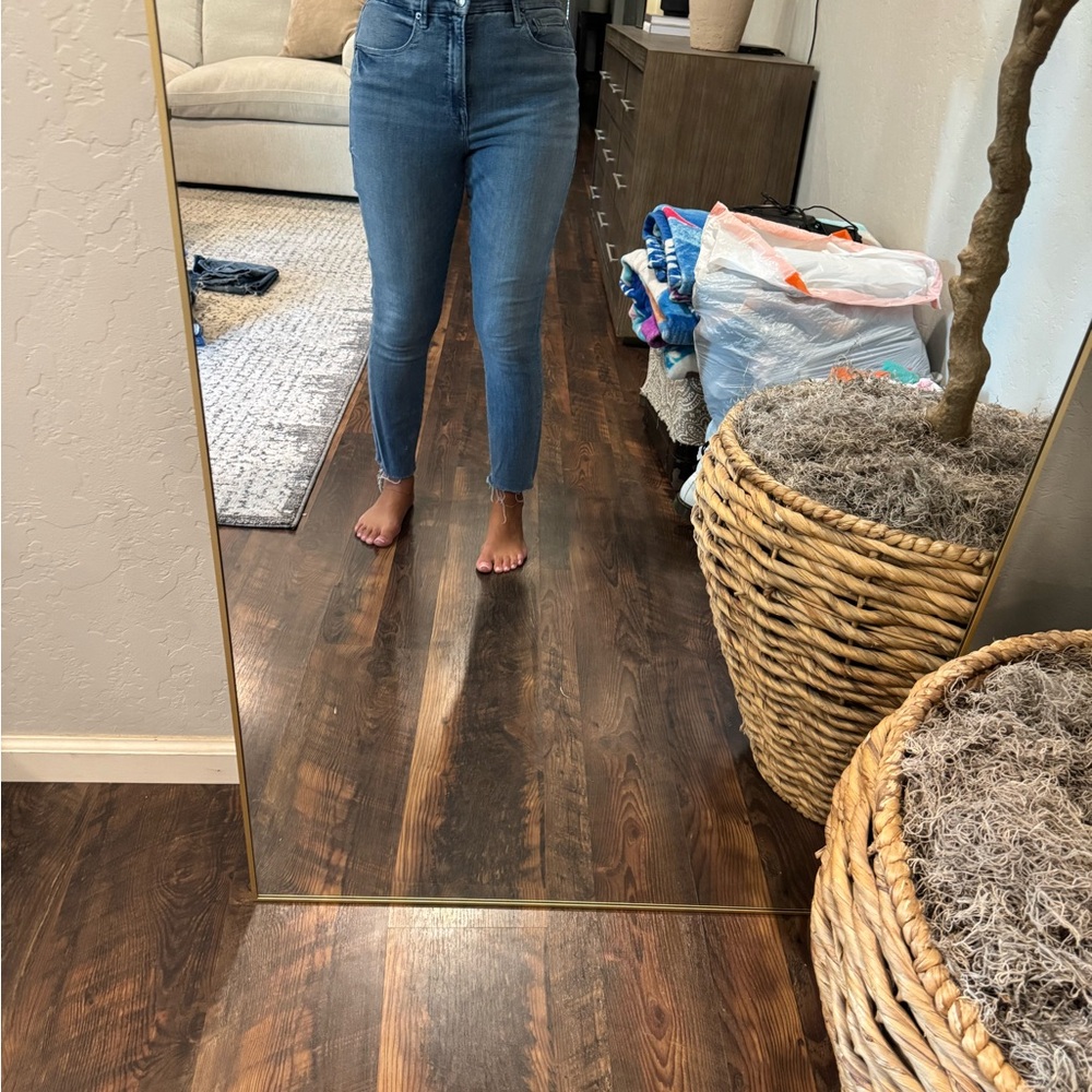 Good American Light Blue Ankle Jeans